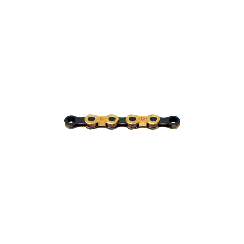 Kmc X12 Waxed TI-N 12s Chain 126links Gold/Black
