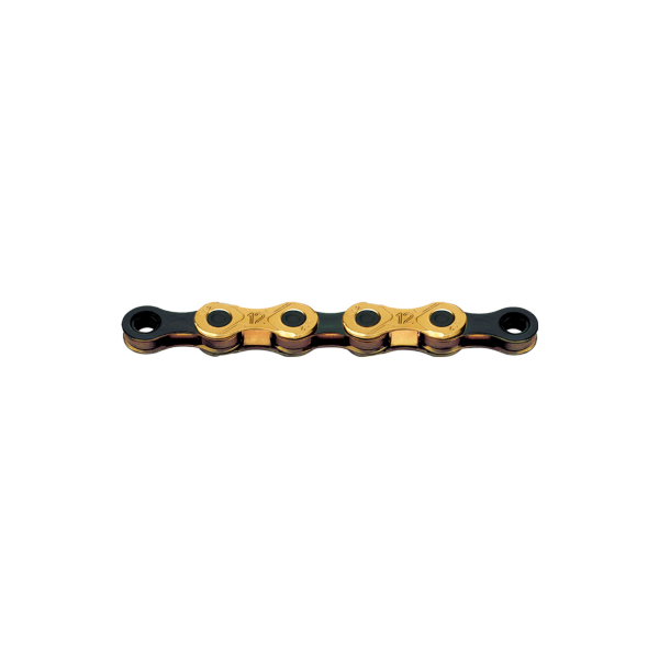 Kmc X12 Waxed TI-N 12s Chain 126links Gold/Black