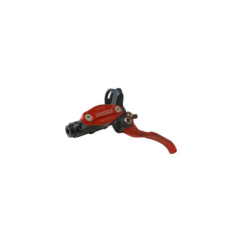 Braking Pair of RM4 Disc Brakes Black Kevlar Tube Ø5 MM Red
