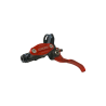 Braking Pair of RM4 Disc Brakes Black Kevlar Tube Ø5 MM Red