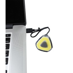 Anima Fanalino Trine Anteriore a Led Bianco Ricaricabile USB led COB (18 chips)