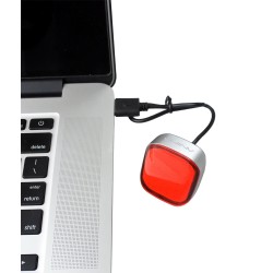 Anima Red Led Rear Quad Light USB Rechargeable COB ED Led 36 chips