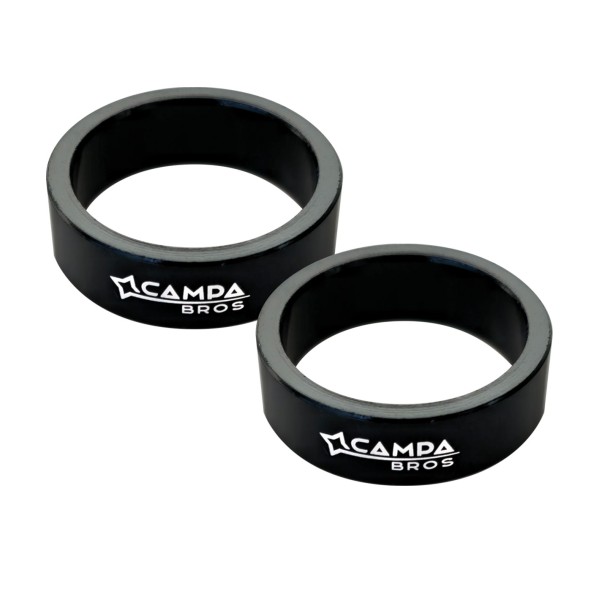Campa Bros Kit di 2 spessori in alluminio 1-1/8" 10mm nero