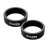 Campa Bros Kit di 2 spessori in alluminio 1-1/8" 20mm nero