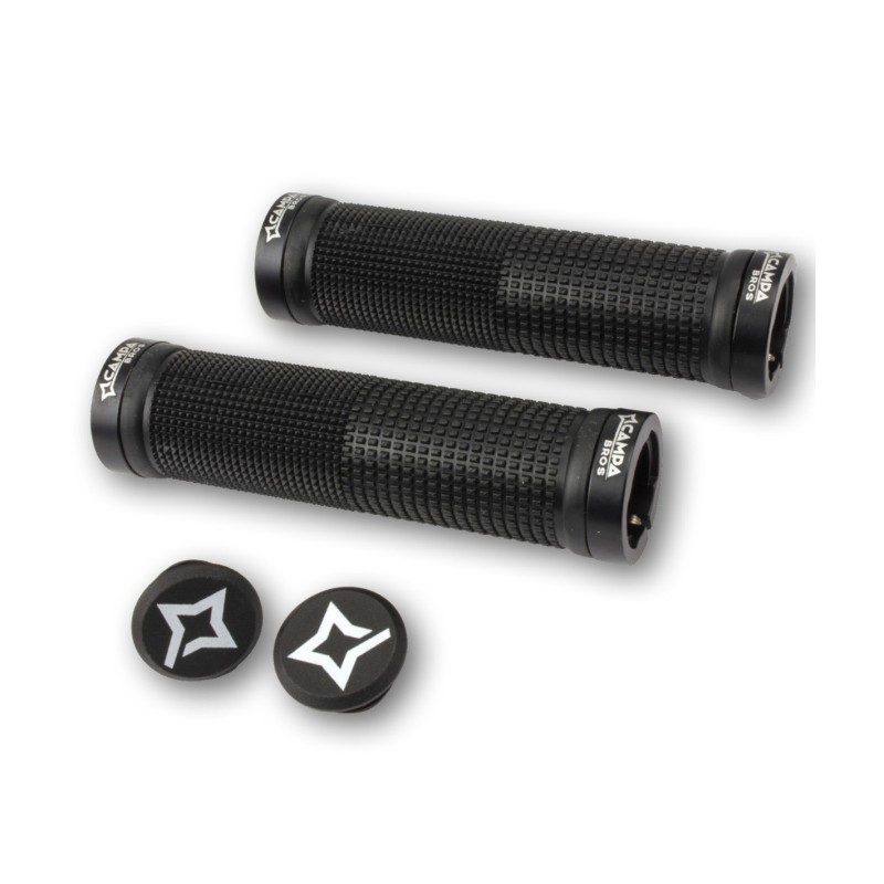 Bell Bros Pairs DH ASSAULT Knobs Black and Aluminum Lock Rings