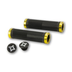 Bell Bros Pairs DH ASSAULT Knobs Black and Aluminum Lock Rings