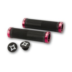 Campa Bros Paia manopole DH ASSAULT nero e anelli di blocco alluminio