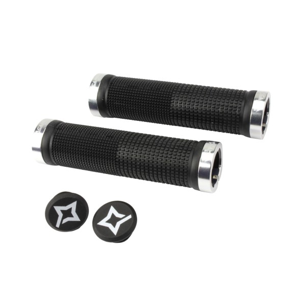 Bell Bros Pairs DH ASSAULT Knobs Black and Aluminum Lock Rings