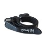 Campa Bros Aluminum Seatpost Clamp diam. 35mm black/silver edges with quick lock lever
