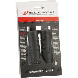 Eleven Paia manopole anatomiche nero con bloccaggio