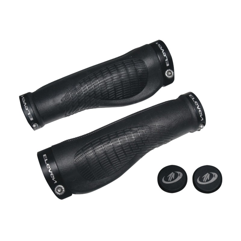 Eleven Pairs Black Anatomical Knobs with Black Locking Rings