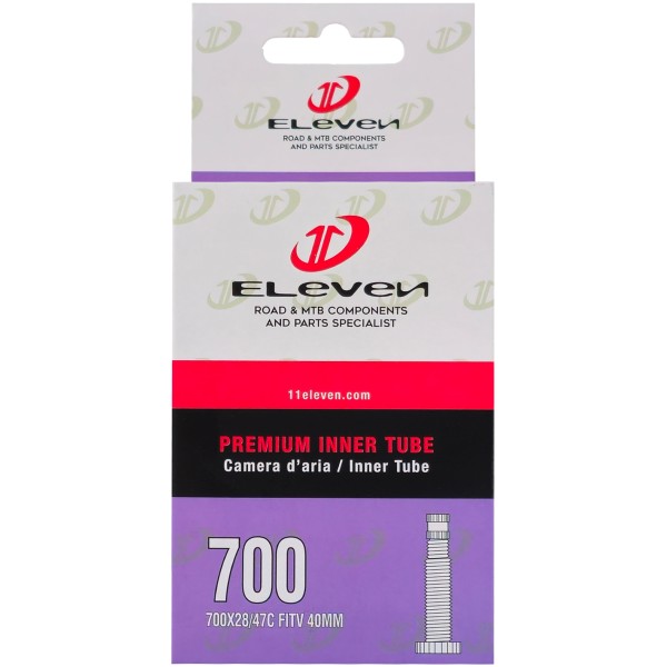 Eleven 700 x 28/47C air chamber in 40mm Italian valve box
