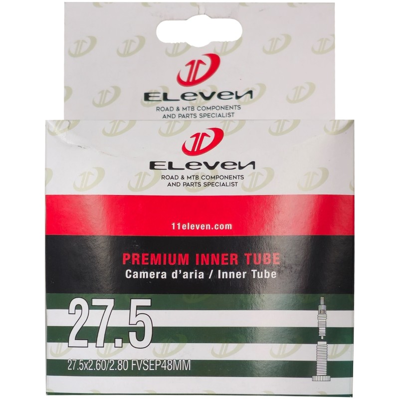 Eleven 27.5" x 2.60/2.80 air chamber in removable 48mm presta valve box