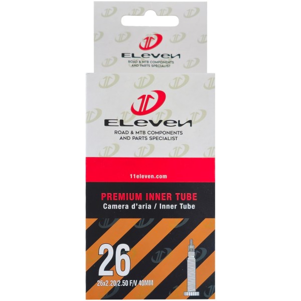 Eleven 26" x 2.20/2.50" air chamber in 40mm presta valve box