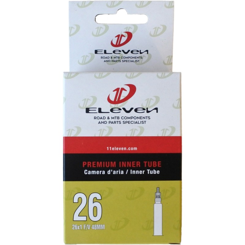 Eleven 26" x 1.00" air chamber in 48mm presta valve box