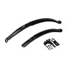 Eleven MTB and Trekking quick release mudguard kit (max 2.125") in black plastic