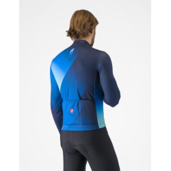Castelli Amplify Thermal Winter Jersey Blue/Light Blue Italy