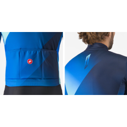 Castelli Amplify Thermal Winter Jersey Blue/Light Blue Italy