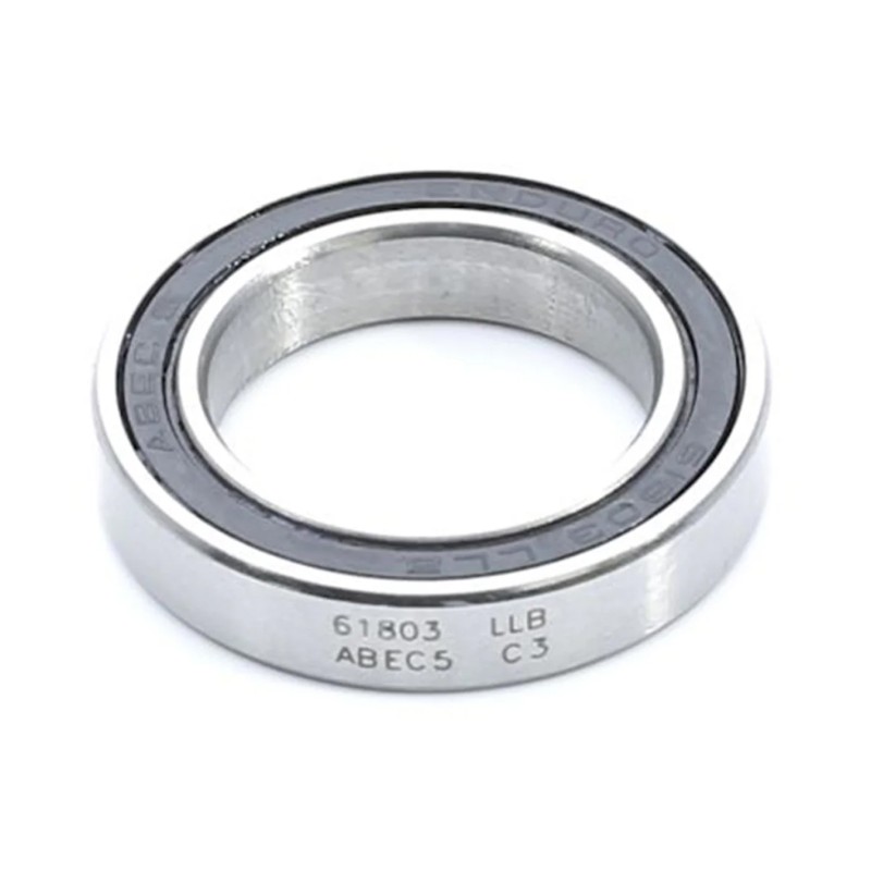Enduro Hub Bearing BB 61803 LLU/LLB A5C3 (17x26x5mm) Radial ABEC-5 (C3)