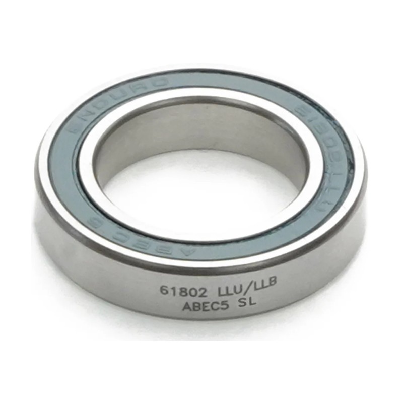 Enduro Hub Bearing BB 61802 LLU/LLB A5 (15x24x5mm) Radial ABEC-5