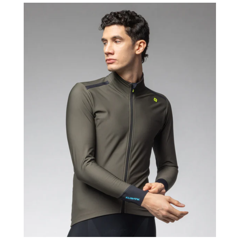Alè Giubbino Idrorepellente Klimatik Tornado Verde Militare