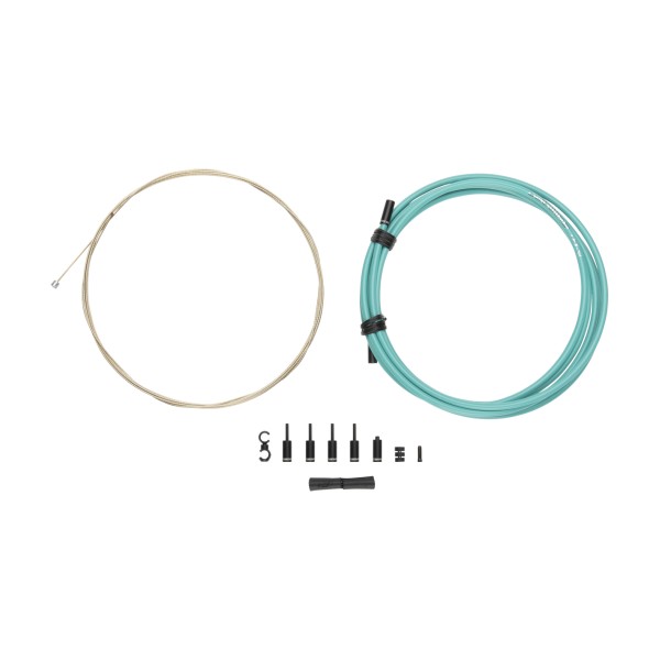 Jagwire Sheath and cable kit 1x Shimano/Sram Universal Pro Shift light blue bianchi