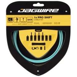Jagwire Kit guaina e cavo 1x Shimano/Sram Universal Pro Shift celeste bianchi