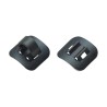Jagwire Black Alloy Adhesive Cable Guide (4 pcs)