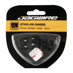 Jagwire Black Alloy Adhesive Cable Guide (4 pcs)