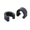 Jagwire Guida cavo C-Clips per guaina in plastica nera (4 pz)