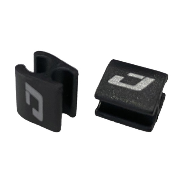 Jagwire Gancio per cavi freno e Dropper In Nylon Nero (4 Pz)
