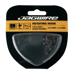 Jagwire Gancio rotante per cavi freno ed e-shift in plastica bianco (4 pz)