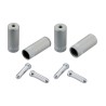 Jagwire Kit Pro Universal open sheath garments for silver braided sheath