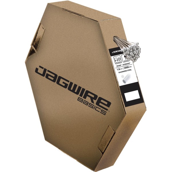 Jagwire Brake Cable 1.6mm Basics Smooth Galvanized Steel Shimano Road/SRAM 2000mm (100 pcs)