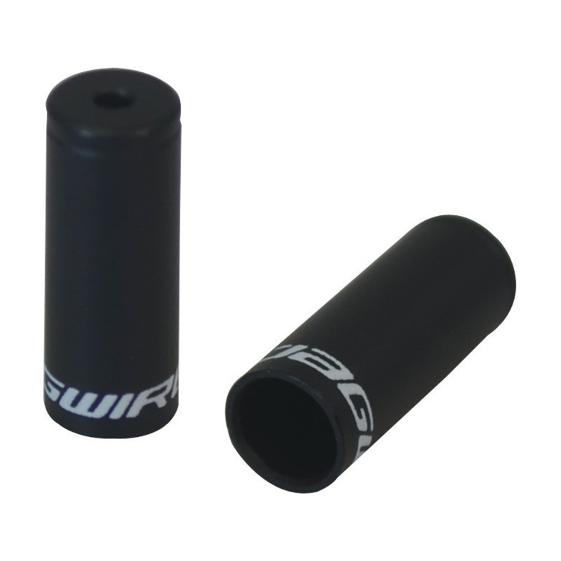 Jagwire Capi guaina aperti per freno 5mm in lega neri (50 pz)