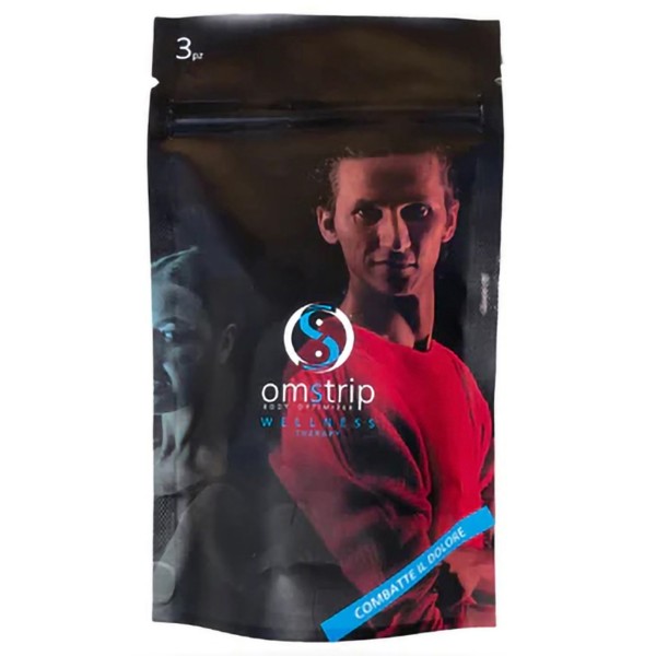 Omstrip Trial Pack - Pack of 3 Wellness Therapy Patches (10 x 5cm) blue