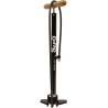 Sapo OK FULL floor pump with pressure gauge and matt black rubber guard w/wood colored knob 12 bar / 180 psi
