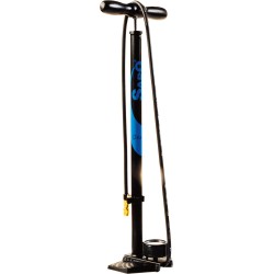 Sapo ONE floor pump with 63mm pressure gauge, prot. rubber and black Jet fitting w/wood-coloured grip 16 bar / 232 psi