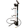 Sapo HYBRID floor pump with 63mm pressure gauge, folding stand, rubber protector and Jet fitting 16 bar / 232 psi
