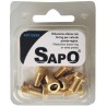 Sapo Blister adattatore per valvole presta e Sclaverand in Ottone (10pz)