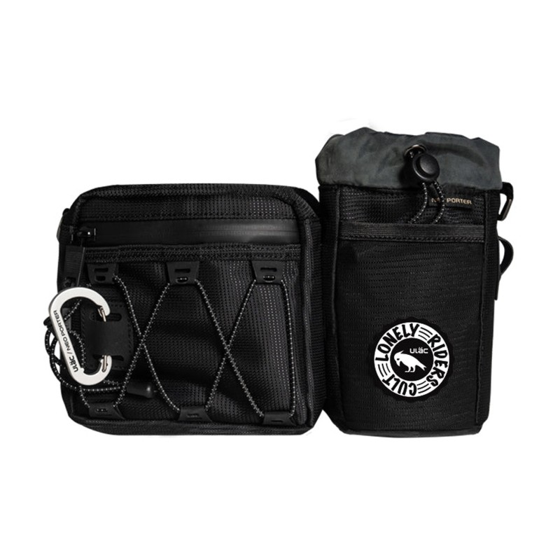 Ulac Borsello doppio al manubrio Krosstrek (3,3 L) nero - black