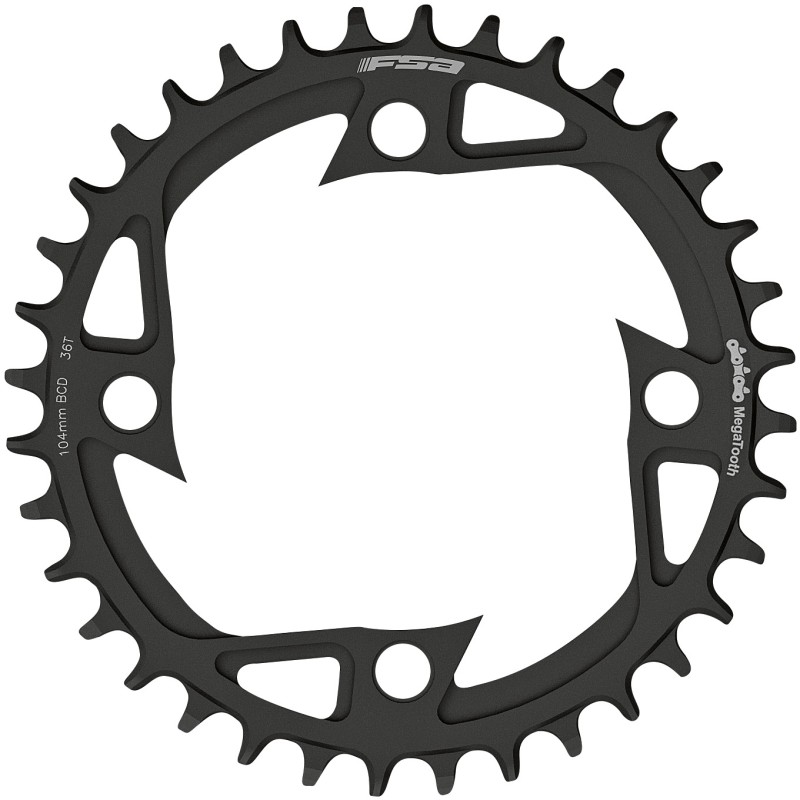 FSA Chainring E-bike v-shape bcd 104 mt D.36 4F 1x megatooth steel WB469