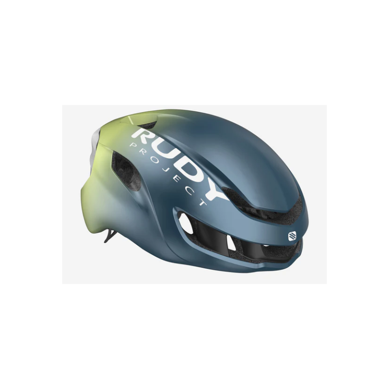 Rudy Project Casco Nytron Blue Avio/Apple Green Metal Matte
