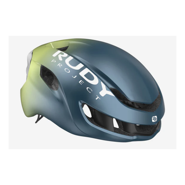 Rudy Project Casco Nytron Blue Avio/Apple Green Metal Matte