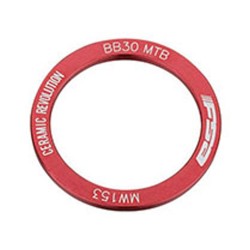 FSA BB30 Dx Anodized Washer Red MW153