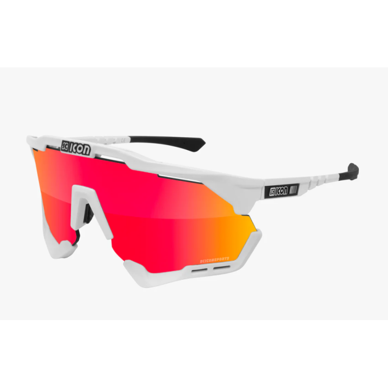 Scicon Sports Aeroshade XL White Multimirror Red Eyewear