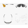 Scicon Sports Occhiali Aeroshade XL White Multimirror Bronze