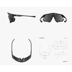 Scicon Sports Occhiali Aeroshade XL Carbon Matt Multimirror Silver