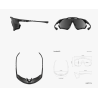 Scicon Sports Occhiali Aeroshade XL Carbon Matt Multimirror Silver