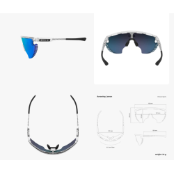 Scicon Sports Aerowing Lamon Crystal Mirror Blue Goggles